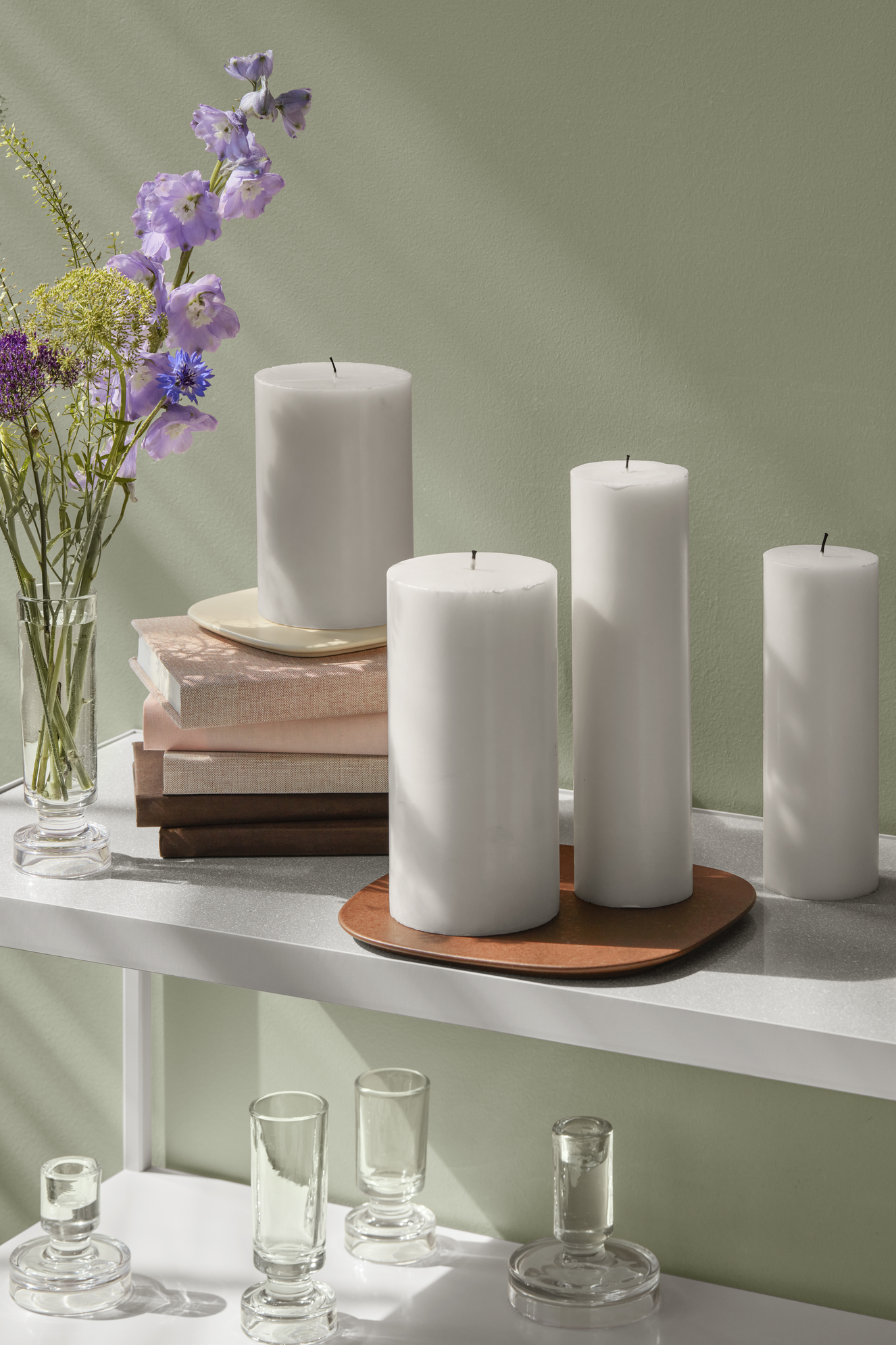 Eco Pillar Candle, D10 x H10 cm, Pure White 