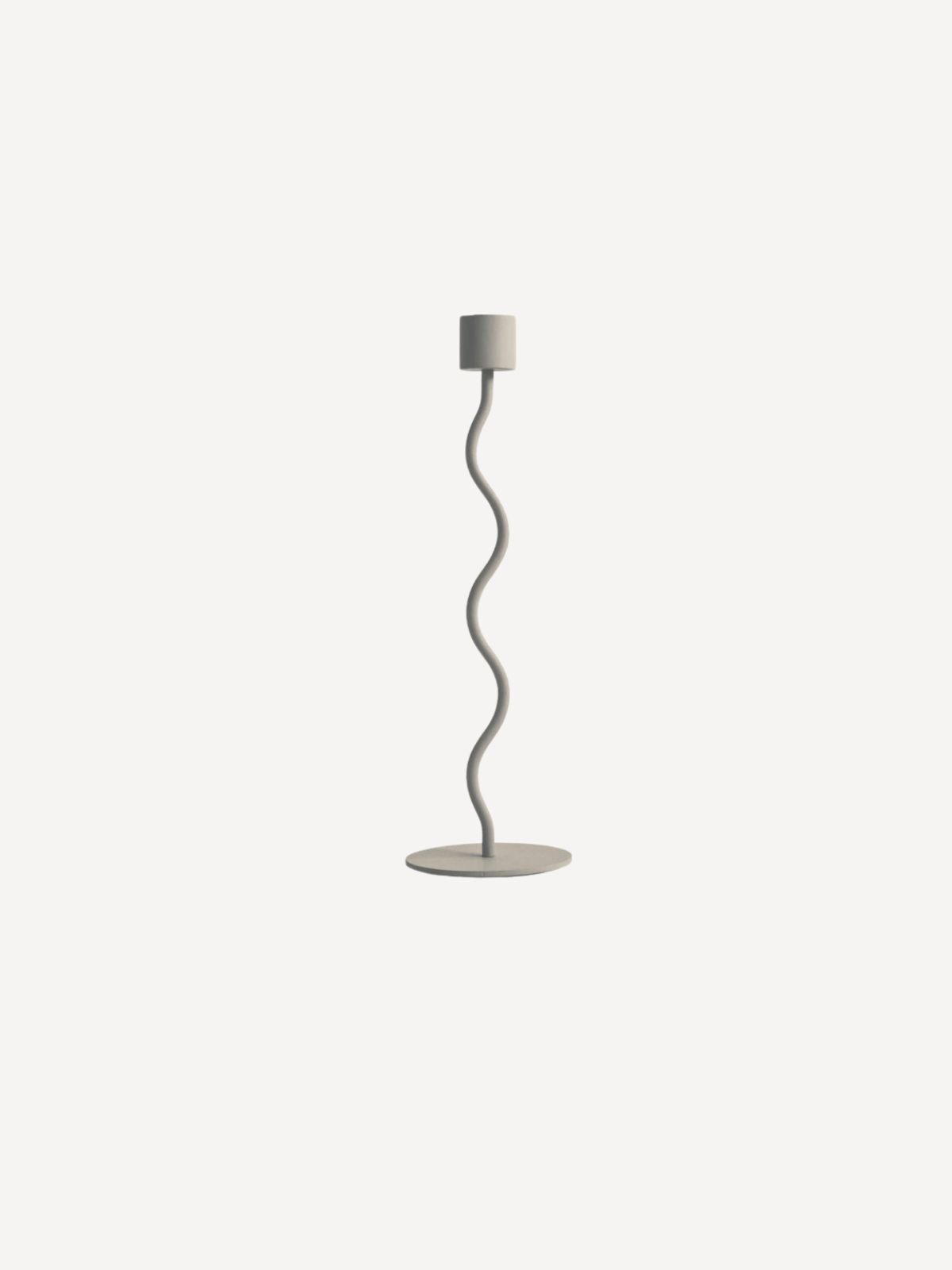 Kerzenhalter Curved, H26, Sand Kerzenhalter Curved, H26, Sand