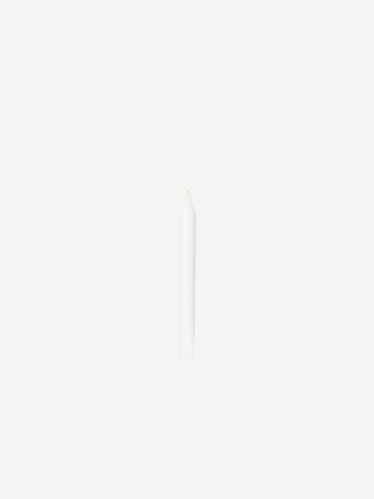 Rustic Tapered Candle, 8er Pack, Pure White  Rustic Tapered Candle, 8er Pack, Pure White