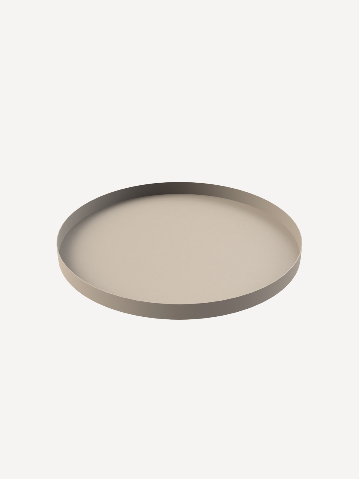 Tablett, rund, 30x2 cm, Sand Tablett, rund, 30x2 cm, Sand