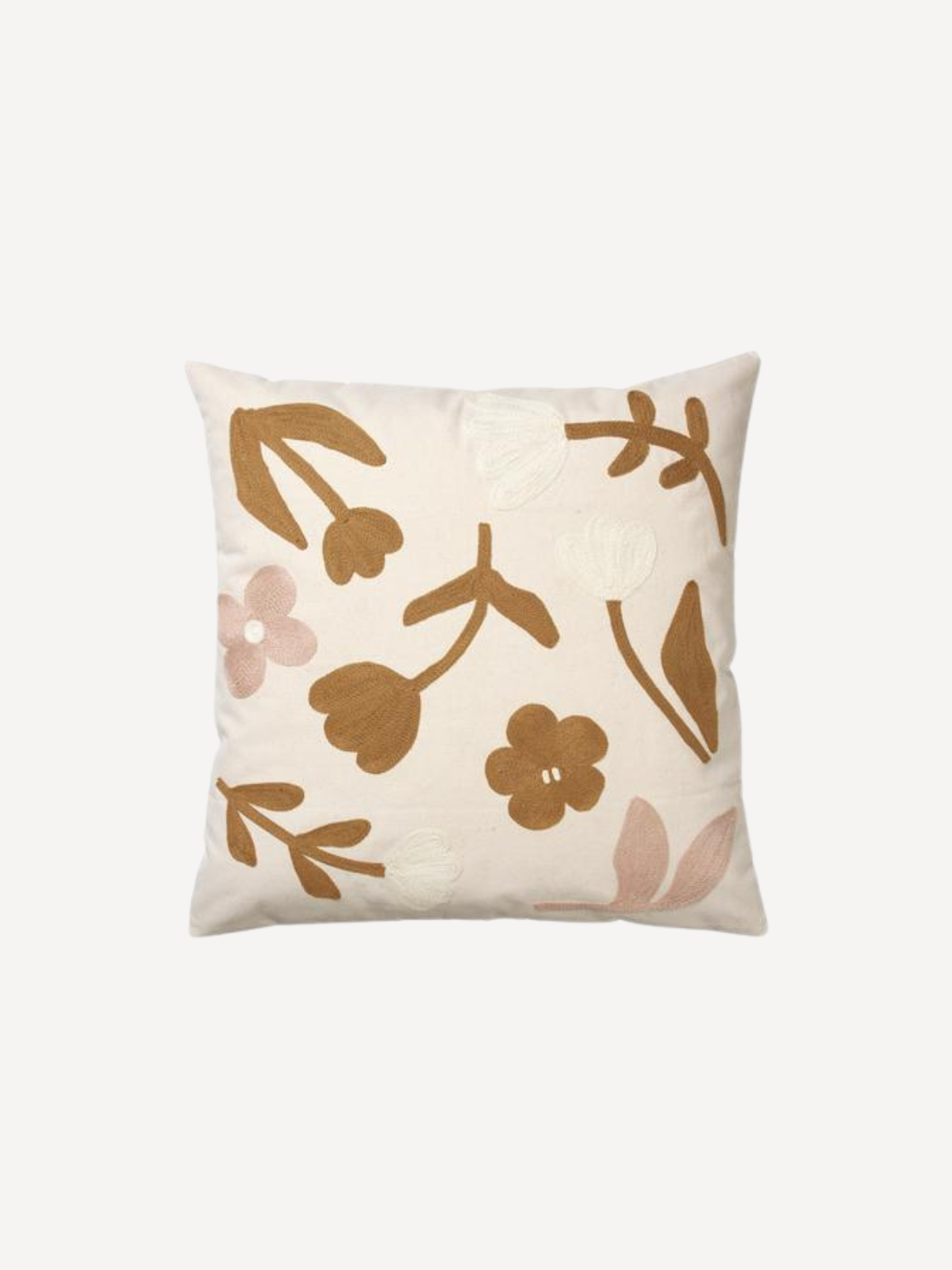 Cushion Cover Rosita, 50x50, Golden Brown/Mauve Pink