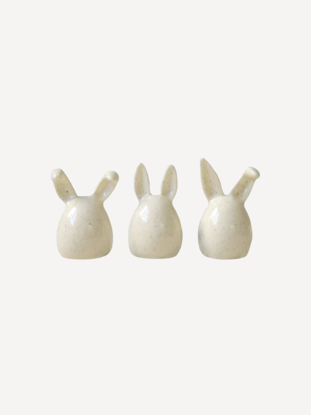 Triplets Easter bunny, set of 3, vanilla