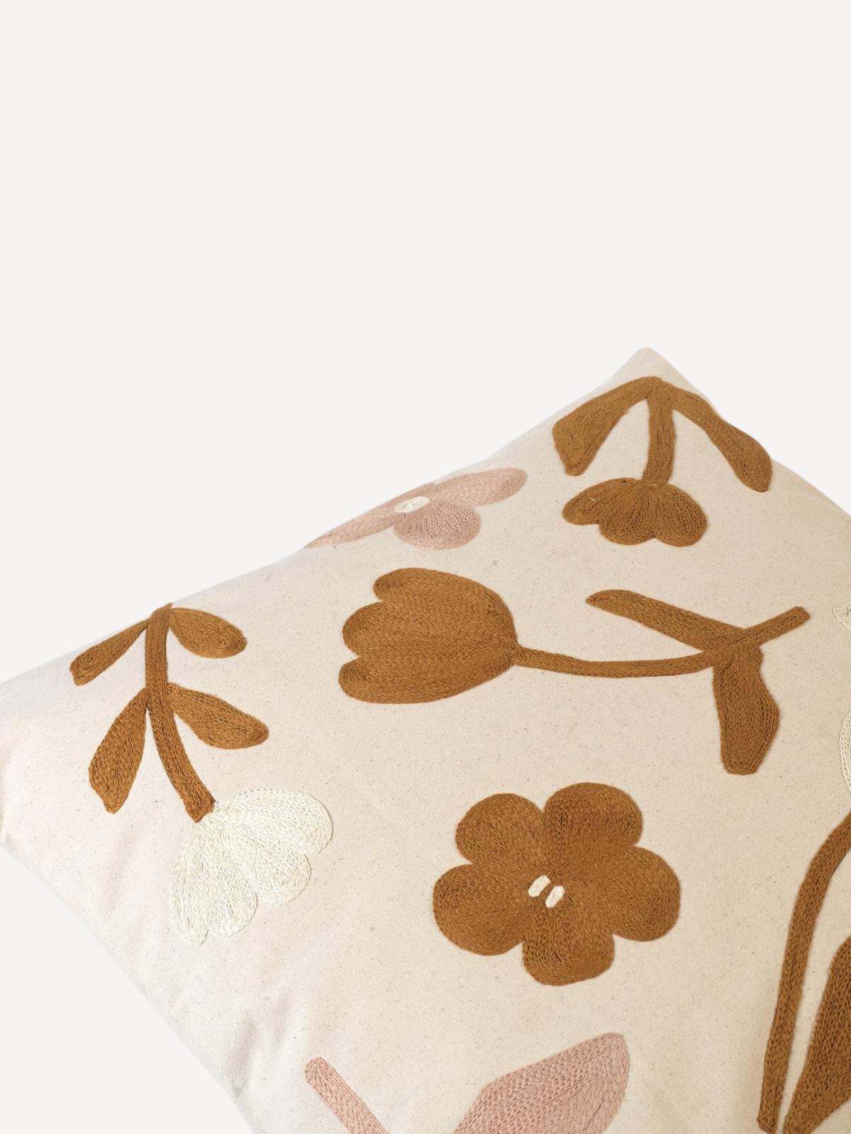 Cushion Cover Rosita, 50x50, Golden Brown/Mauve Pink