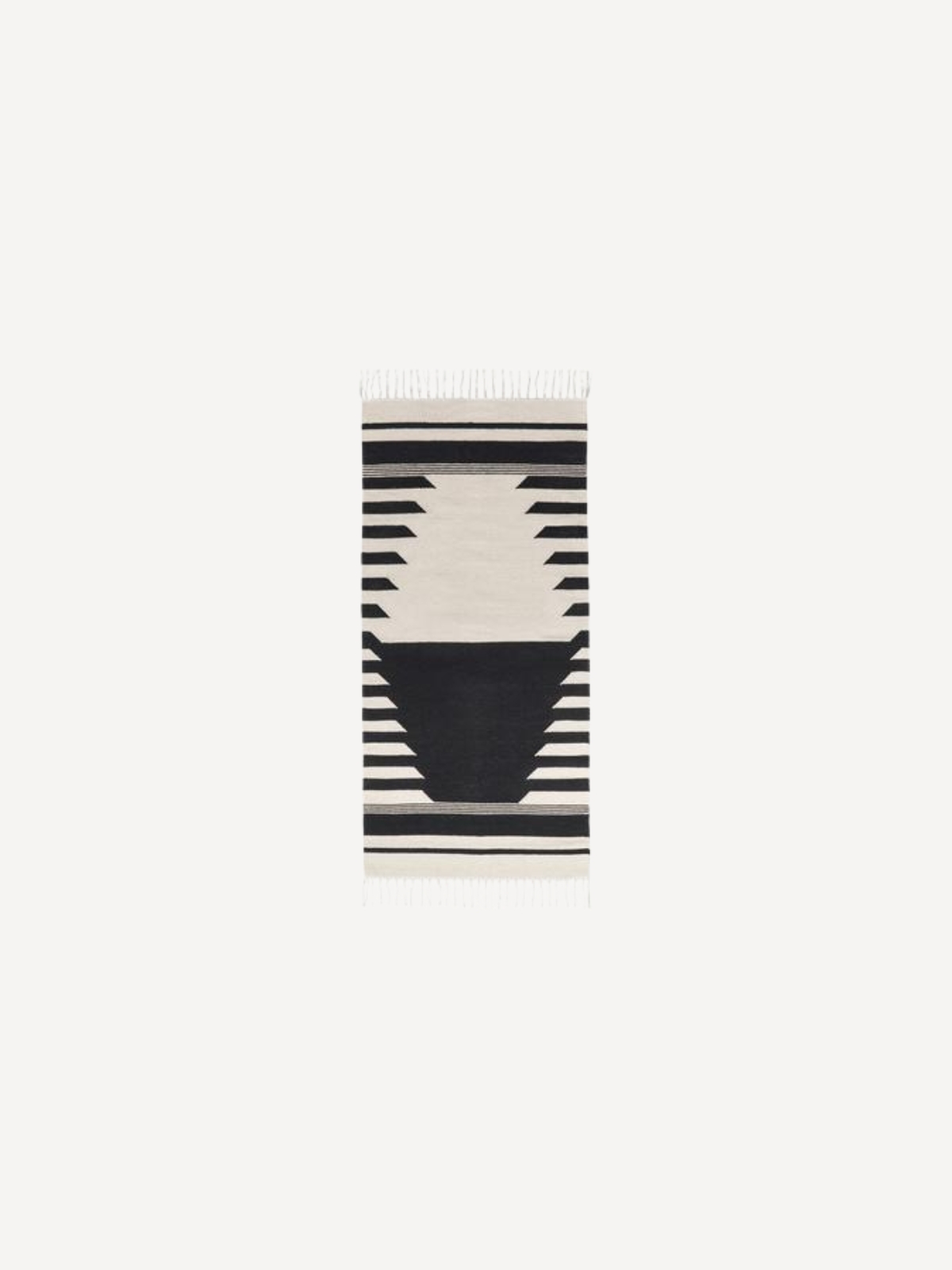 Teppich Iselin, 70x140cm, Black / Off White Teppich Iselin, 70x140cm, Black / Off White
