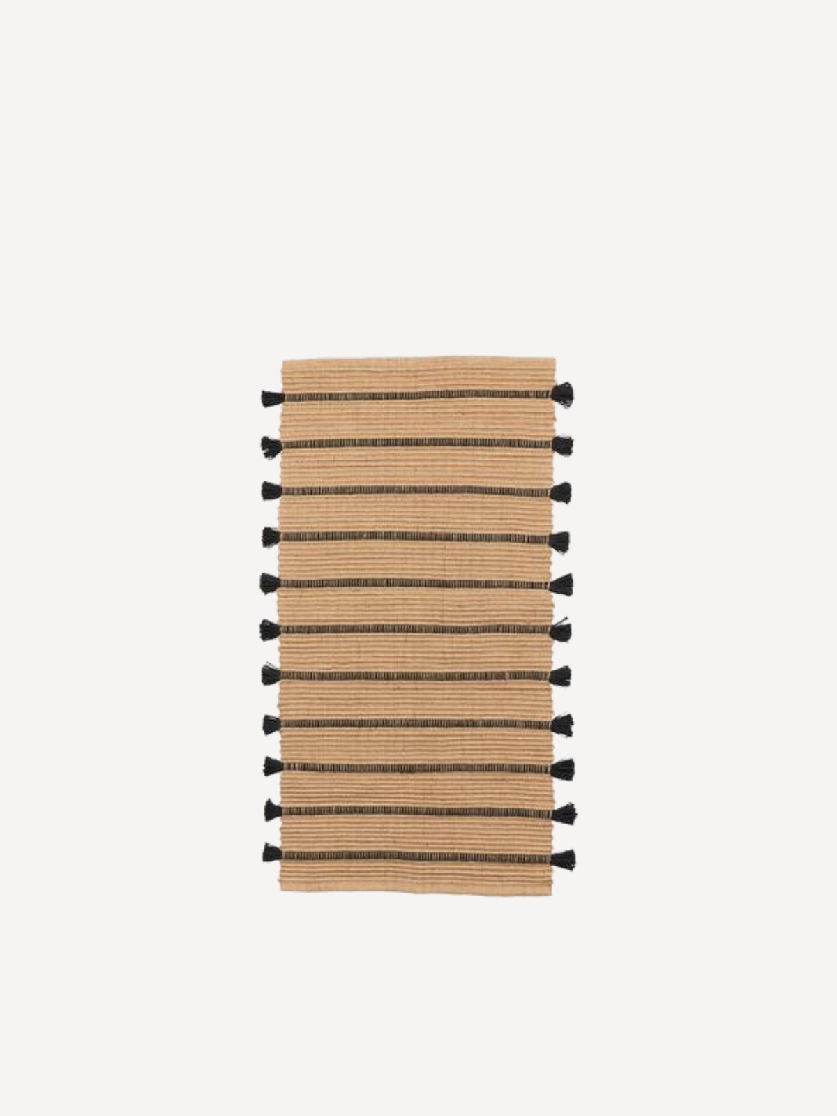 Teppich Ezra, 70x140 cm, Natur / Schwarz Teppich Ezra, 70x140 cm, Natur / Schwarz