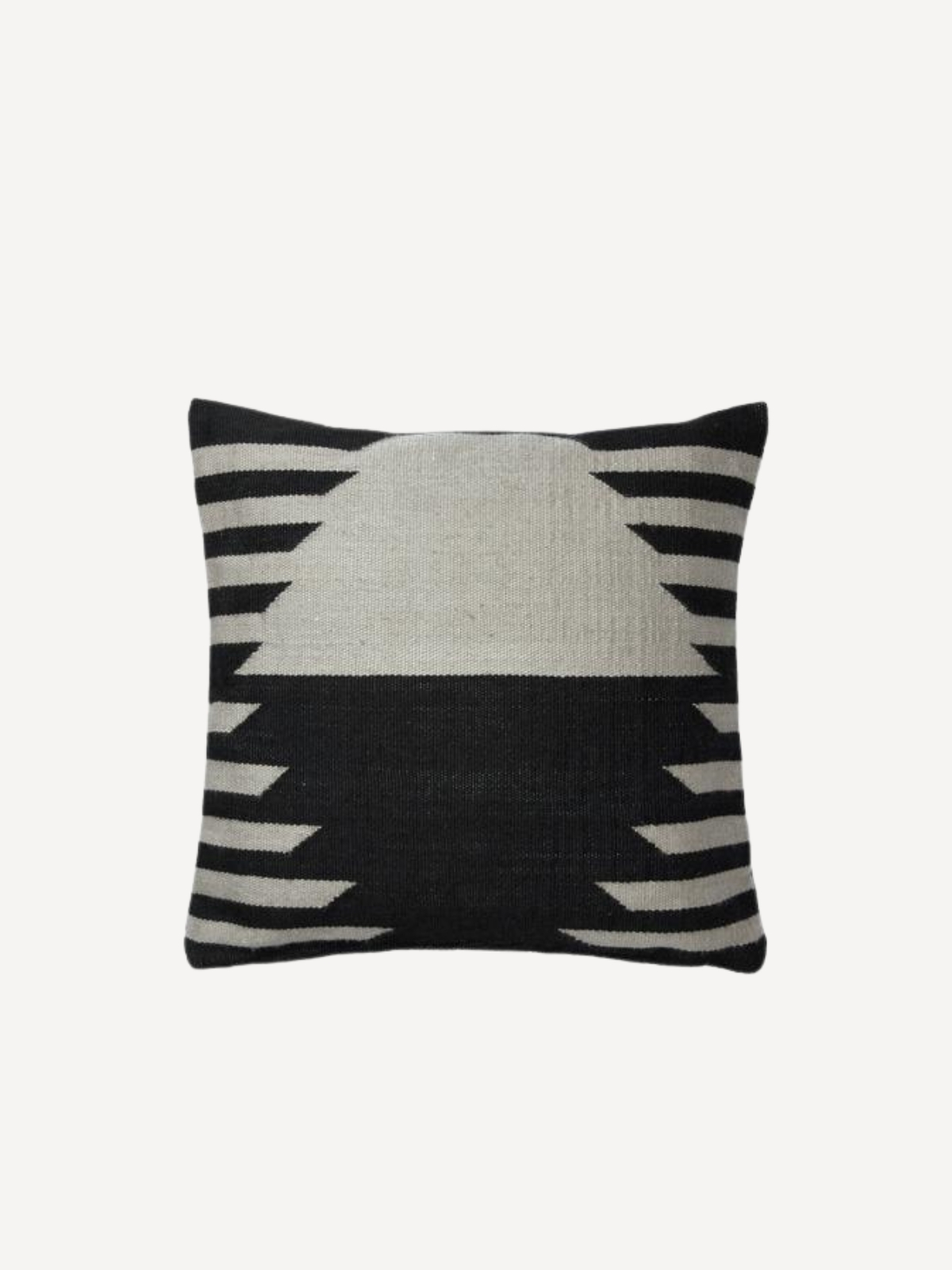 Kissenbezug Hedda, 50x50cm, Black / Castle Beige Kissenbezug Hedda, 50x50cm, Black / Castle Beige