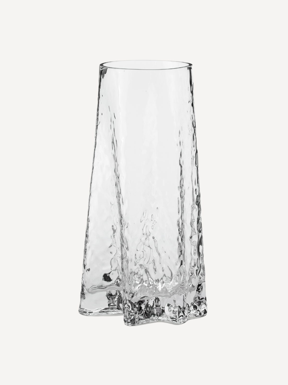 Gry Vase, H30, clear