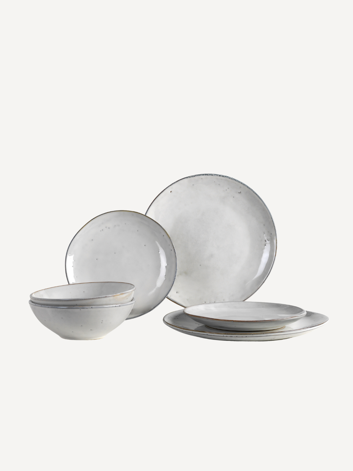 Nordic Sand Dinner set for two (6 pieces)