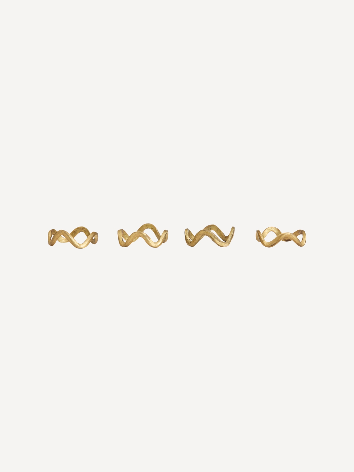 Napkin ring Skye, Set of 4, golden