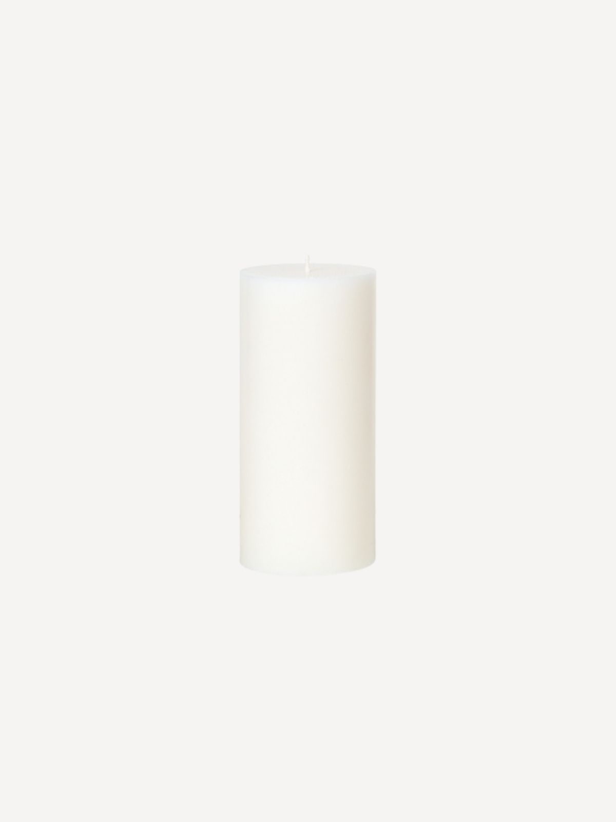 Facile Pillar Candle, H15,  Pure White 