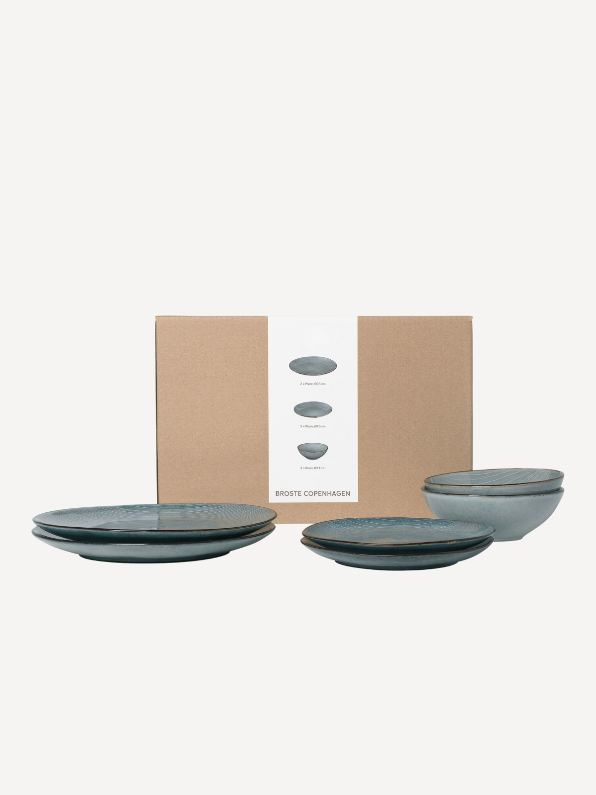 Nordic Sea Dinner set for two (6 pieces)