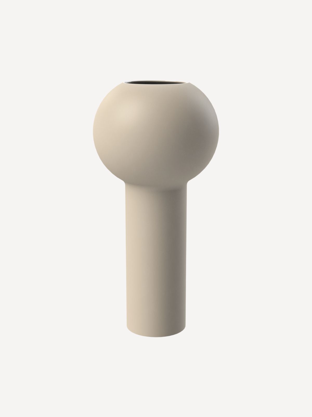 Pillar Vase, H32, Sand Pillar Vase, H32, Sand