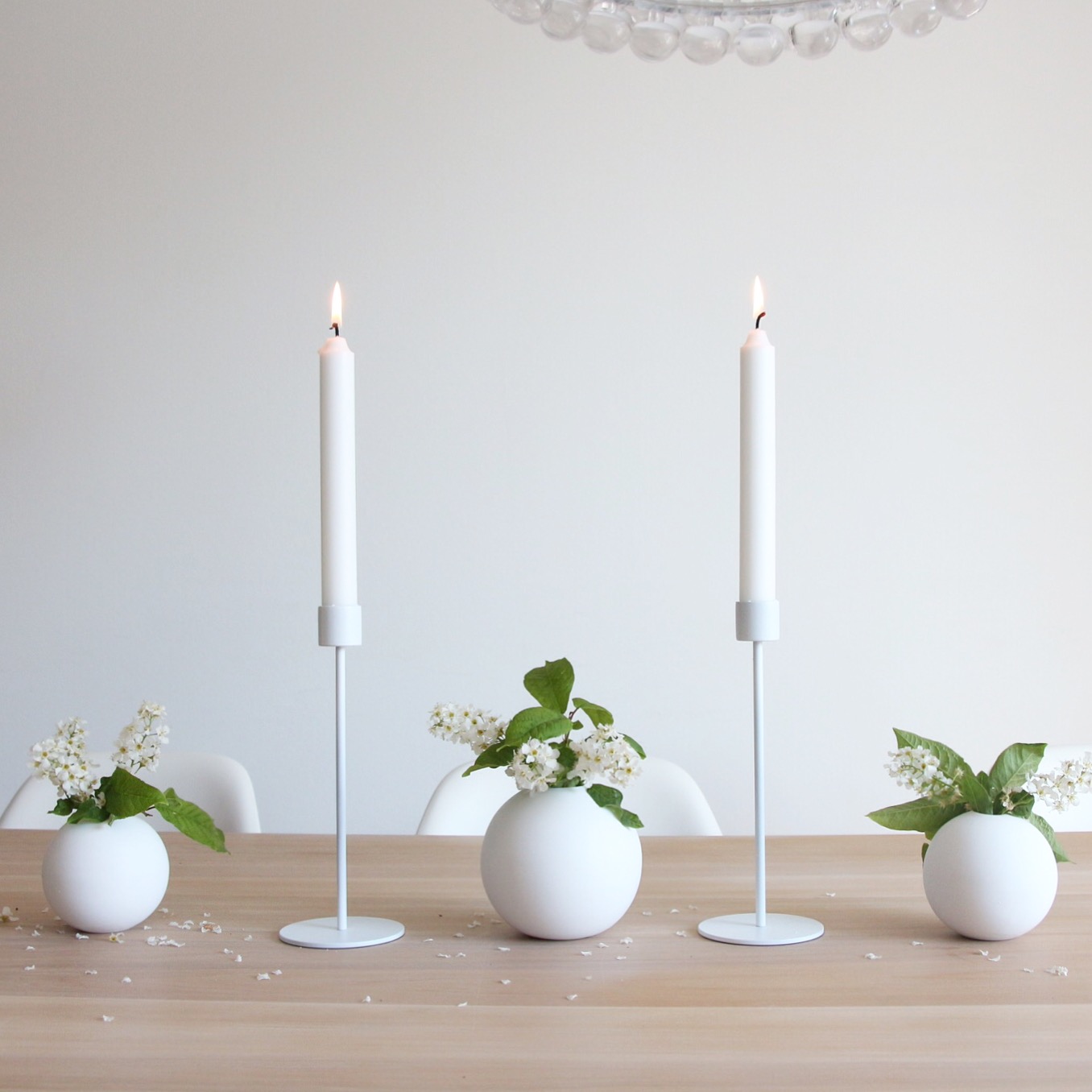 Candle Holder, H21, white