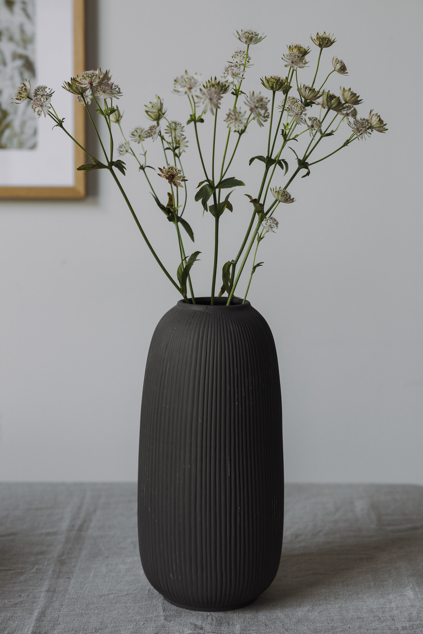 Vase Åby, Dunkelgrau