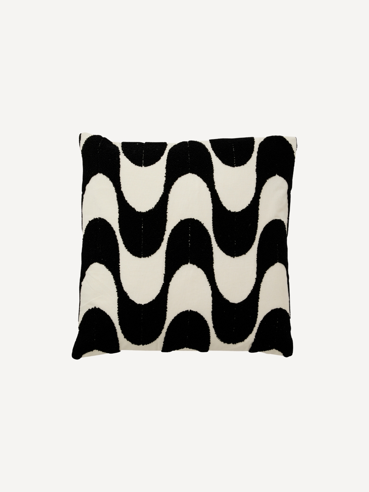 Kissenbezug Coxa, für Füllung 50 x 50 cm, Schwarz/Weiß Kissenbezug Coxa, für Füllung 50 x 50 cm, Schwarz/Weiß