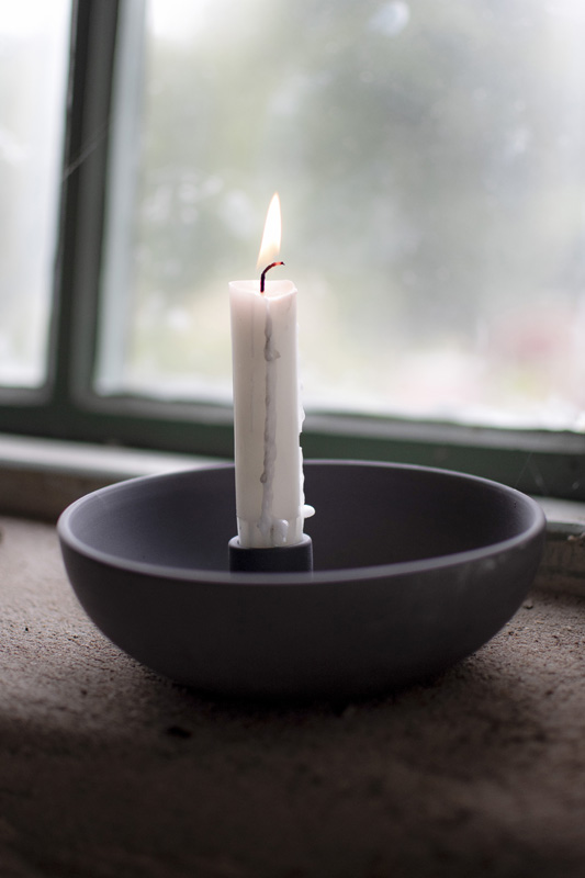 Candle Holder Lidatorp, small, dark grey