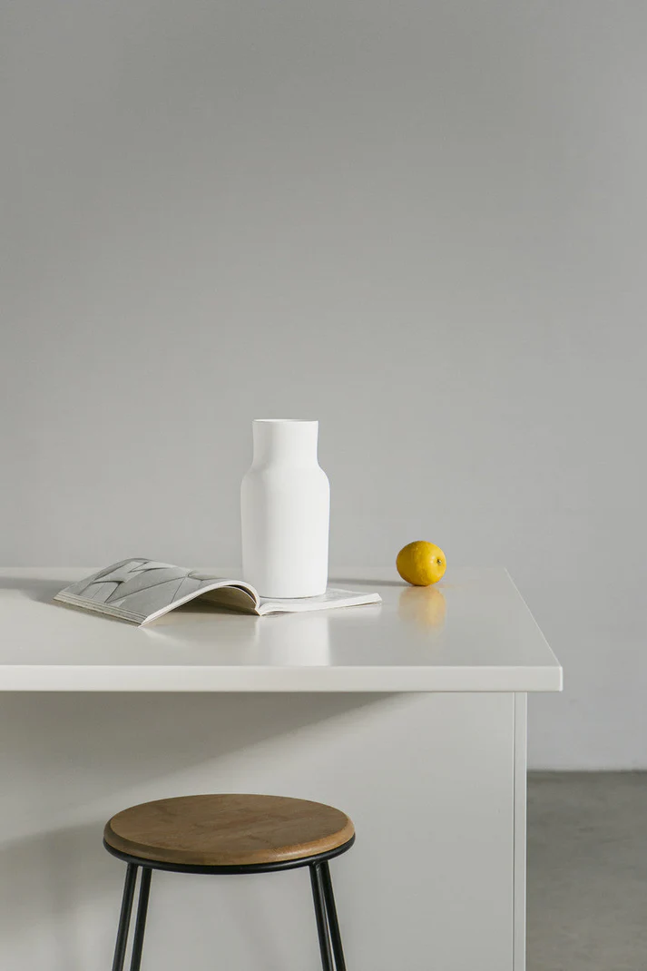Vase Blanc 01, Weiß
