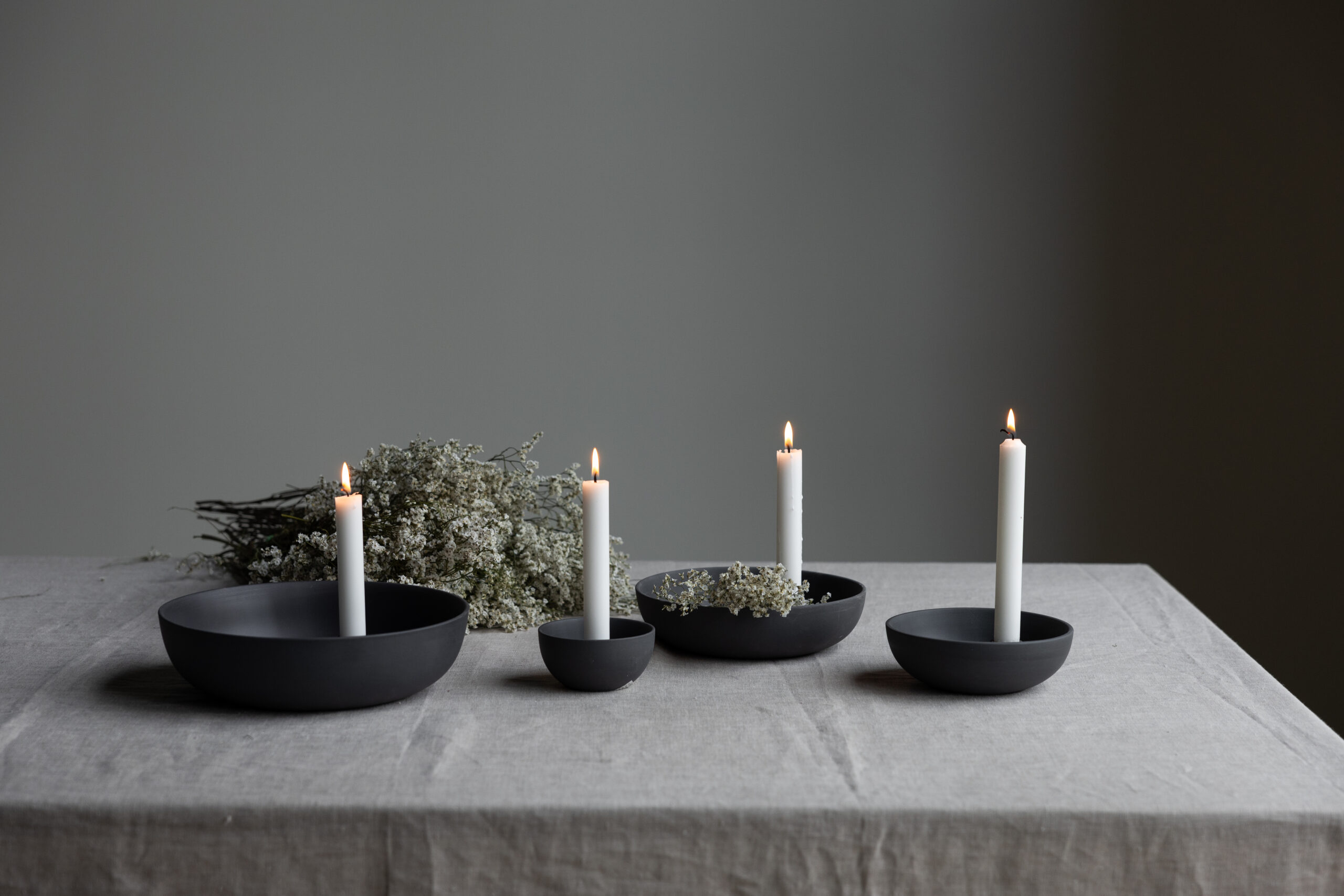 Candle Holder Lidatorp, small, dark grey