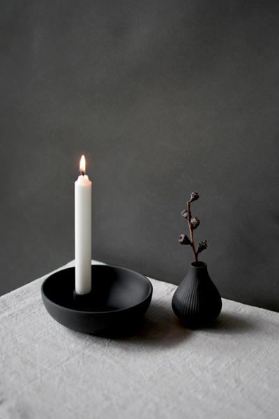 Candle Holder Lidatorp, small, dark grey