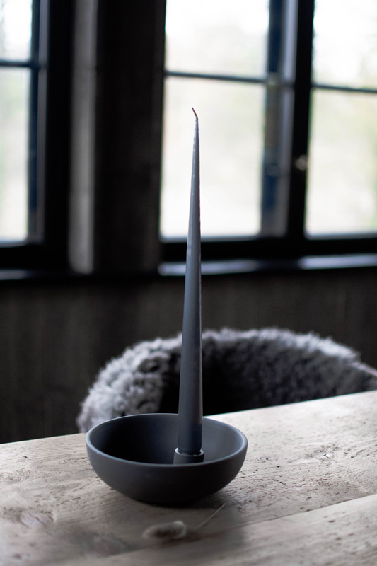 Candle Holder Lidatorp, small, dark grey