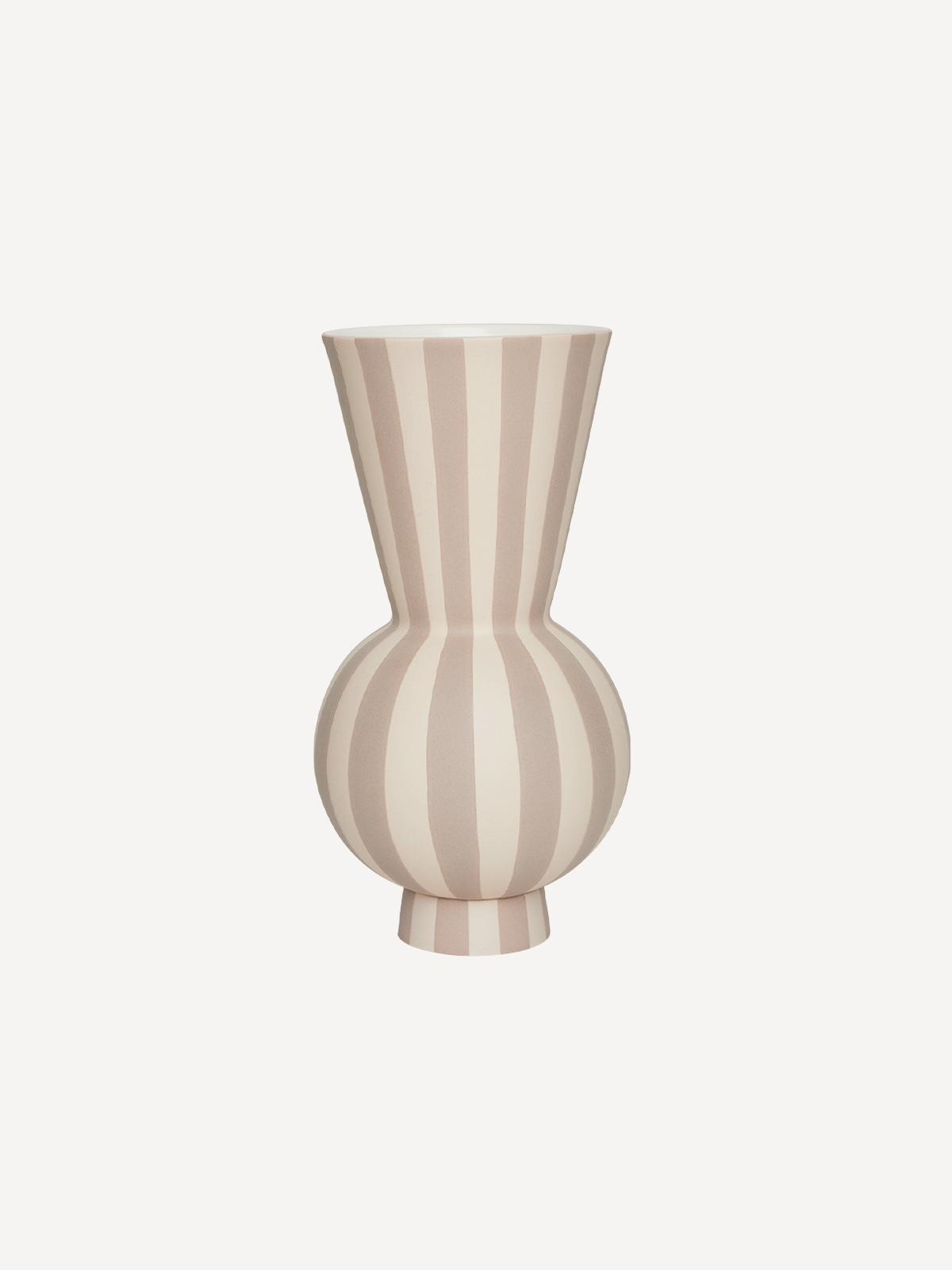 Vase Toppu rund, Clay Vase Toppu rund, Clay